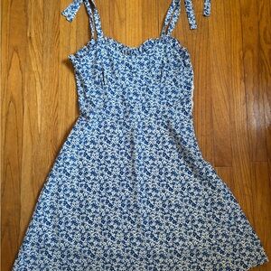 SHEIN Floral Blue Dress